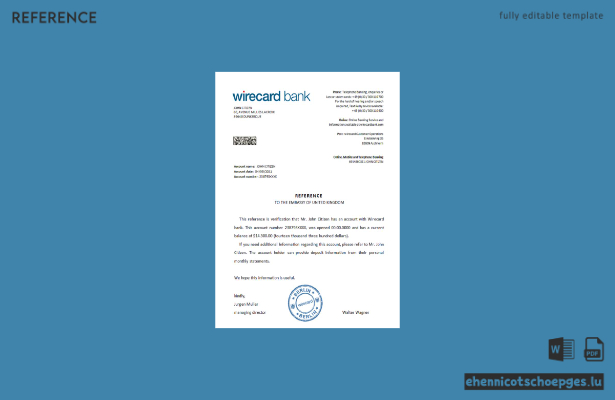 Deutschland Wirecard Referenzmuster Vorschau